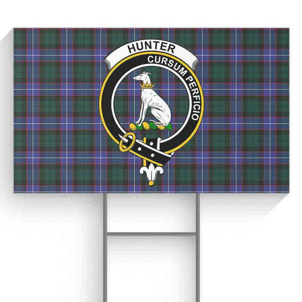 Hunter Tartan Classic Crest Yard Sign