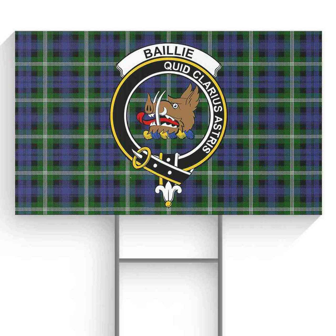 Baillie Tartan Classic Crest Yard Sign