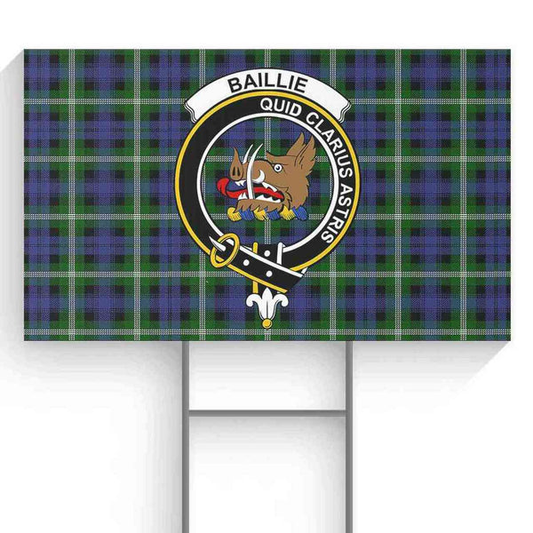 Baillie Tartan Classic Crest Yard Sign