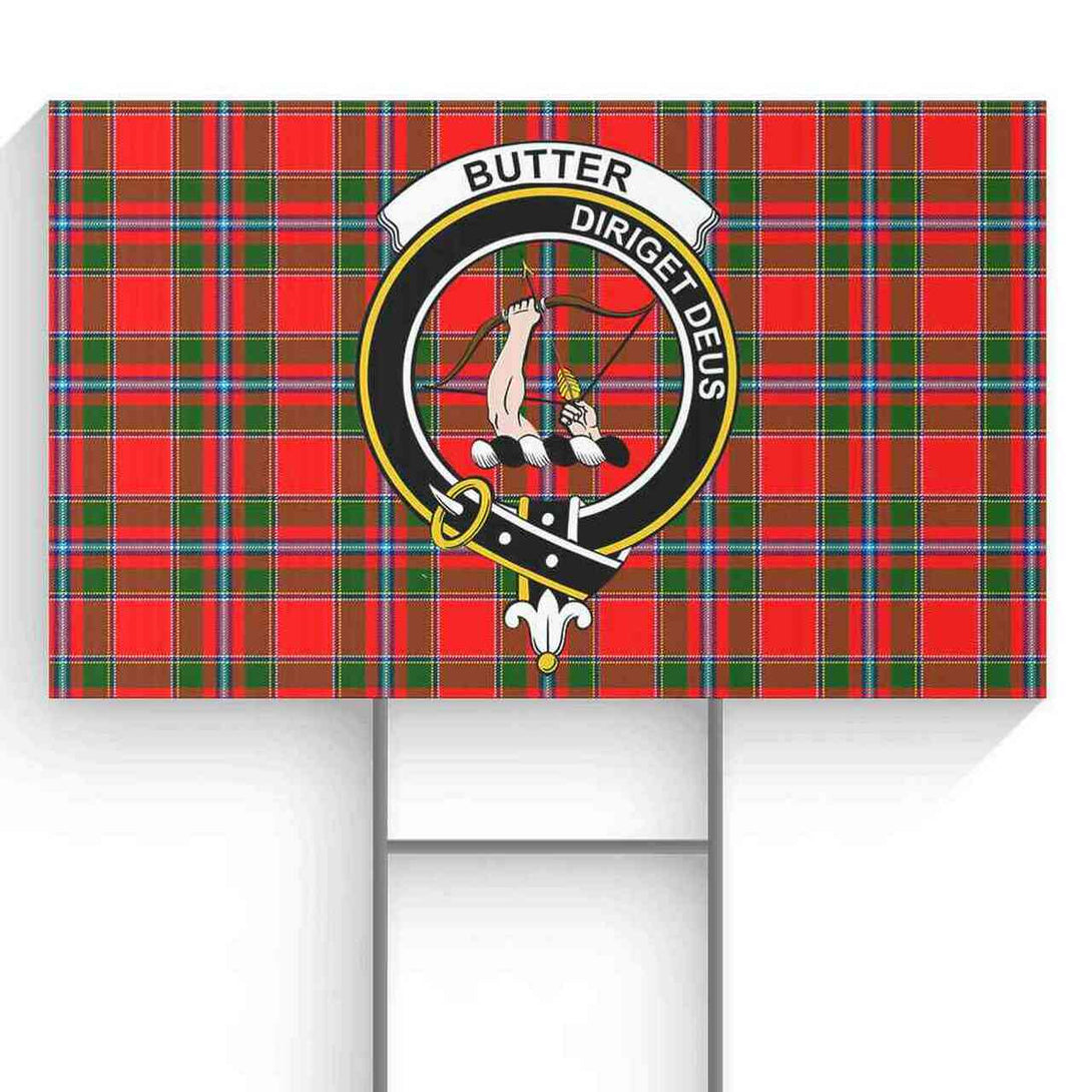 Butter Tartan Classic Crest Yard Sign