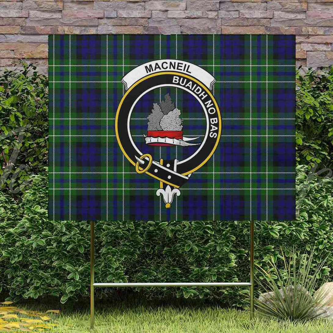 MacNeil of Colonsay Tartan Classic Crest Yard Sign | Celticprime.com ...