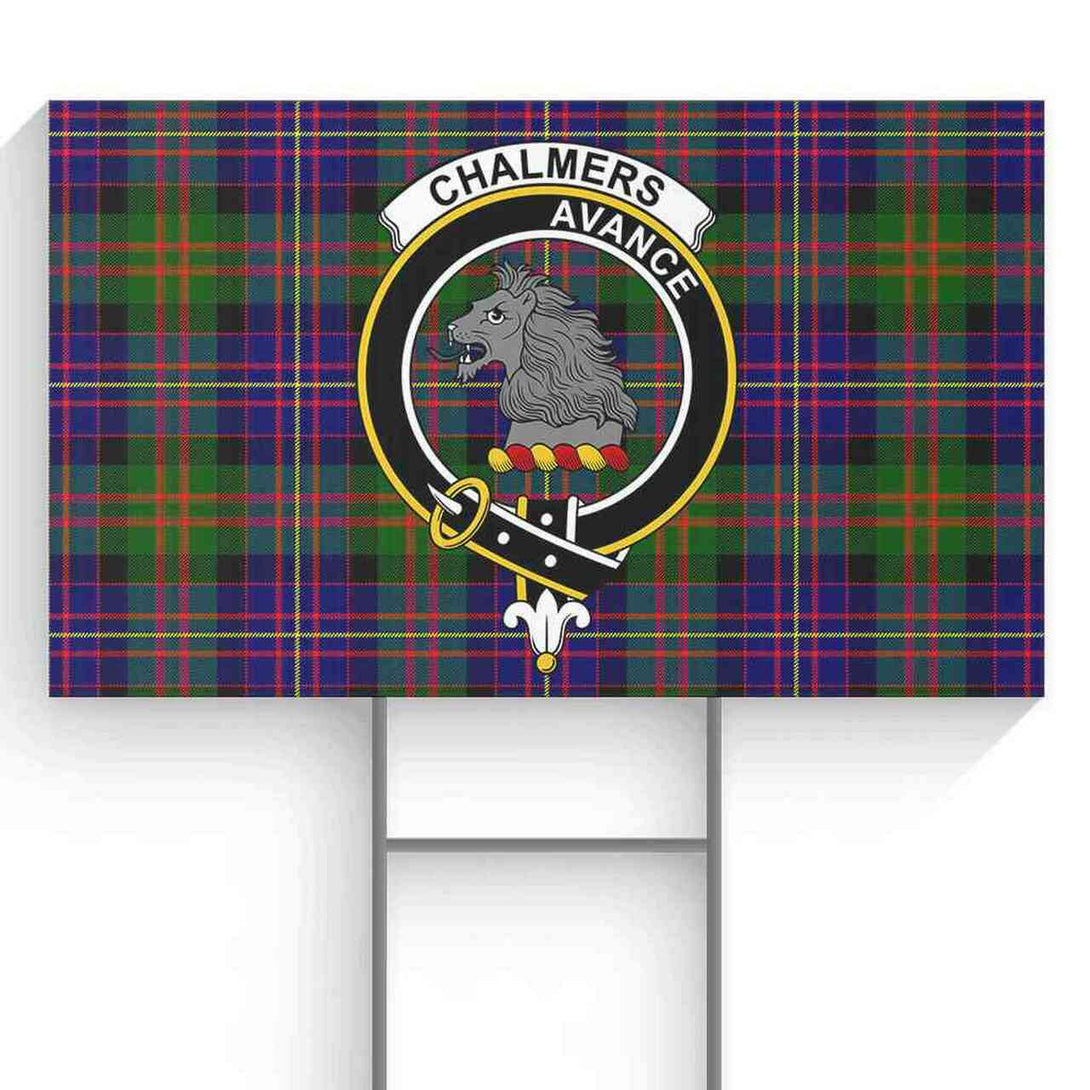 Chalmers Tartan Classic Crest Yard Sign