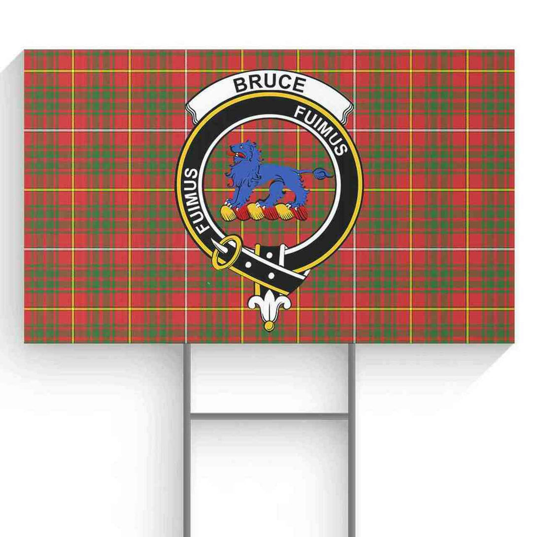 Bruce Tartan Classic Crest Yard Sign