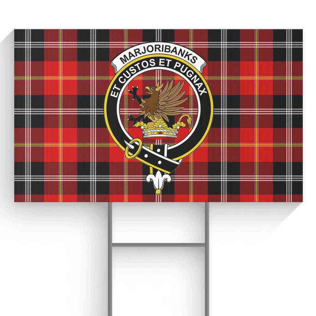 Marjoribanks Tartan Classic Crest Yard Sign