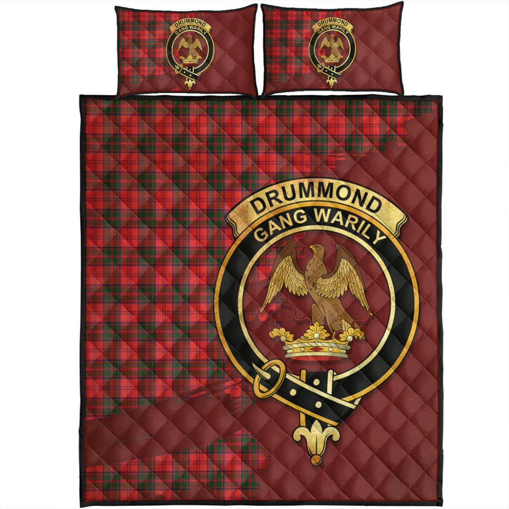 Drummond Modern Tartan Crest Quilt Bed Set Oldest Style