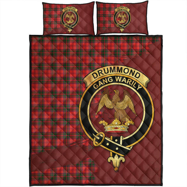 Drummond Modern Tartan Crest Quilt Bed Set Oldest Style