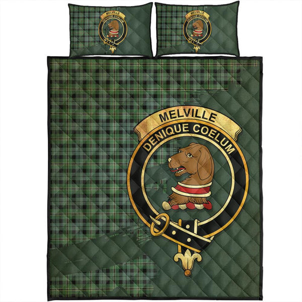 Melville Tartan Crest Quilt Bed Set Oldest Style