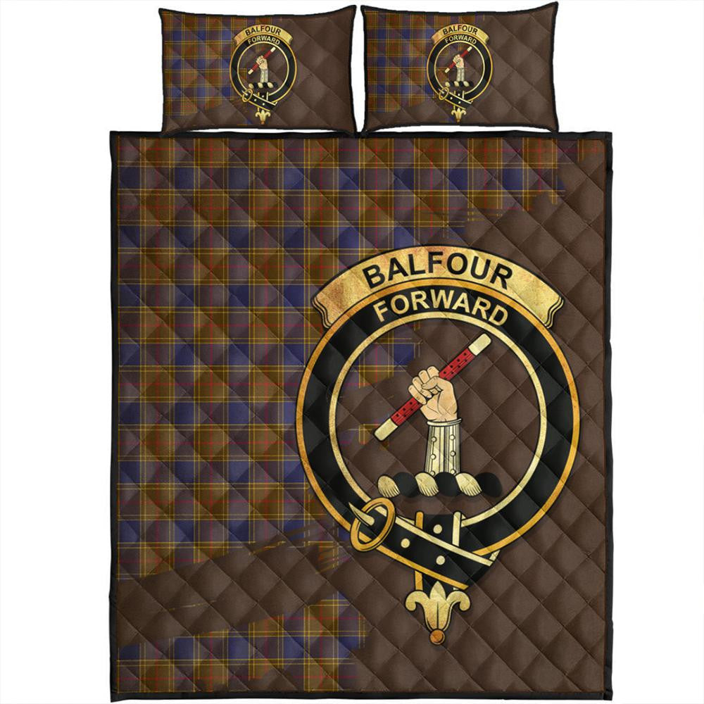 Balfour Modern Tartan Crest Quilt Bed Set Oldest Style