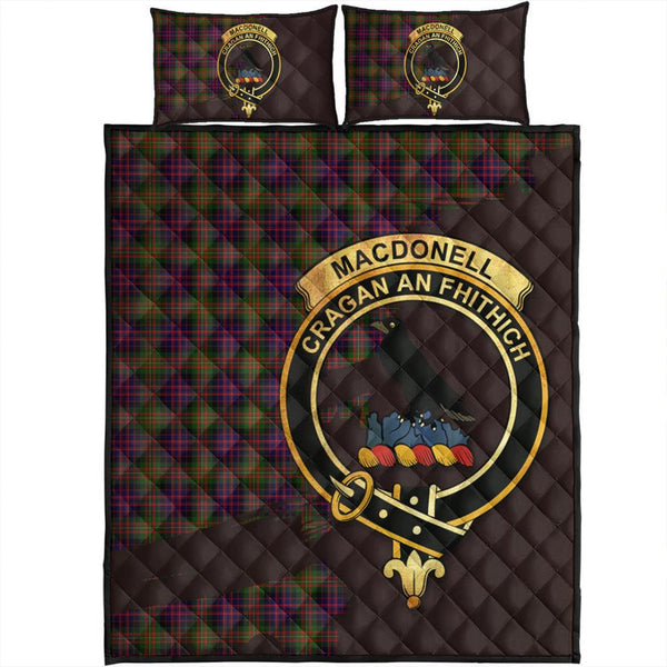 MacDonnell of Glengarry Modern Tartan Crest Quilt Bed Set Oldest Style