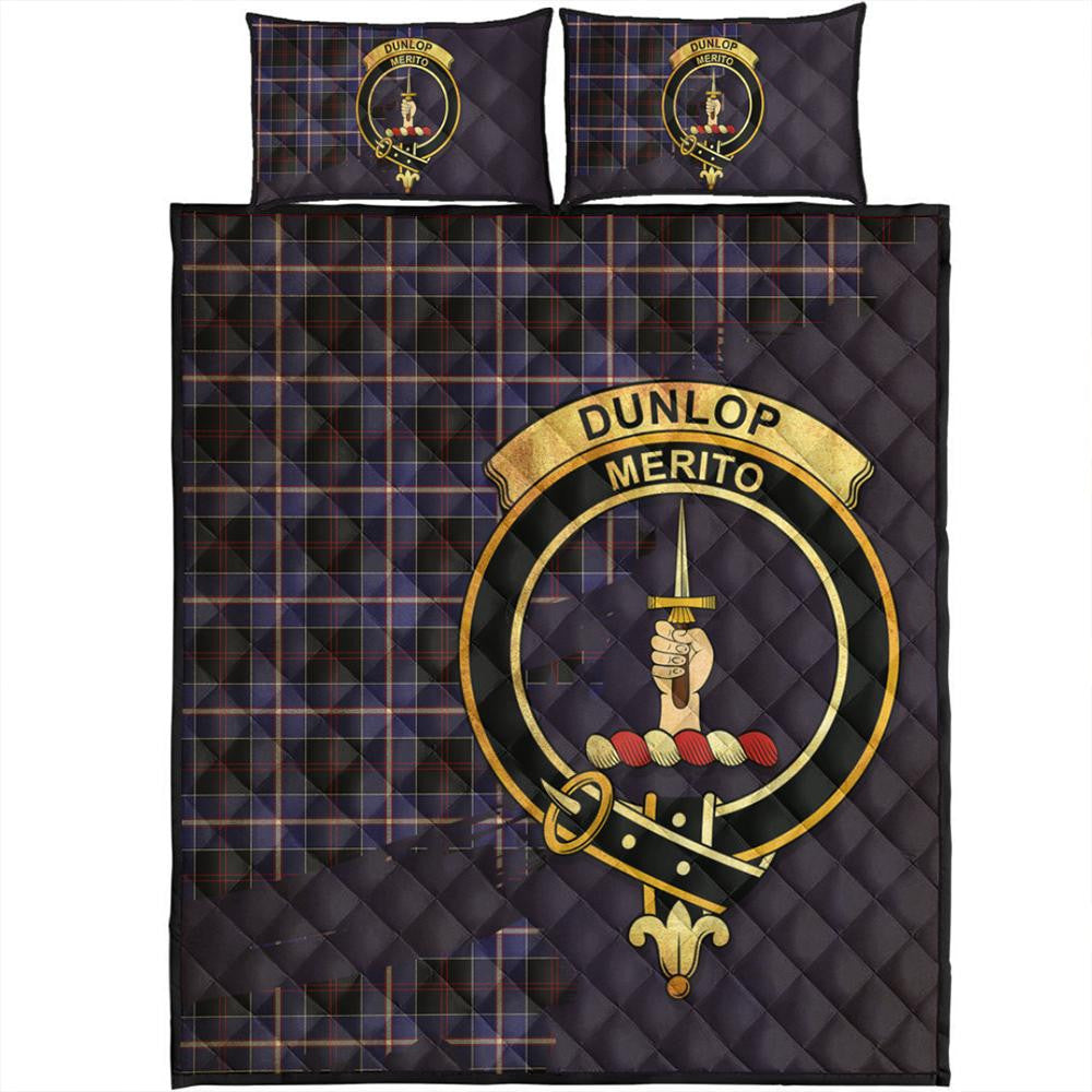 Dunlop Modern Tartan Crest Quilt Bed Set Oldest Style