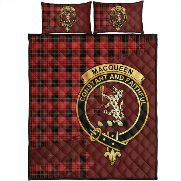 MacQueen Modern Tartan Crest Quilt Bed Set Oldest Style