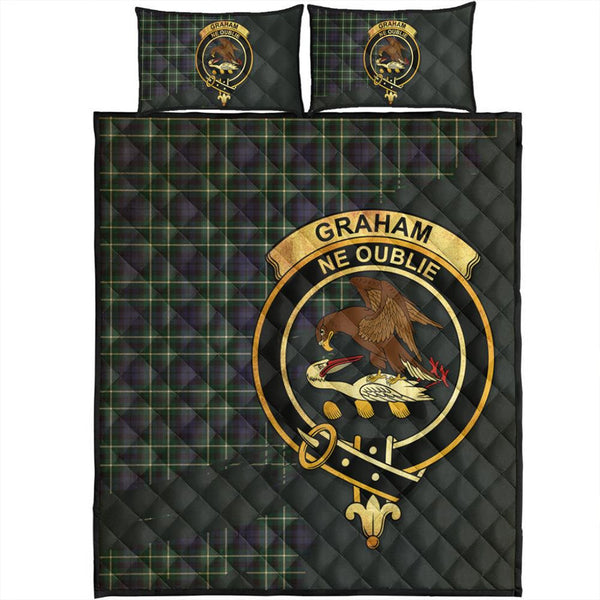 Graham of Montrose Modern Tartan Crest Quilt Bed Set Oldest Style