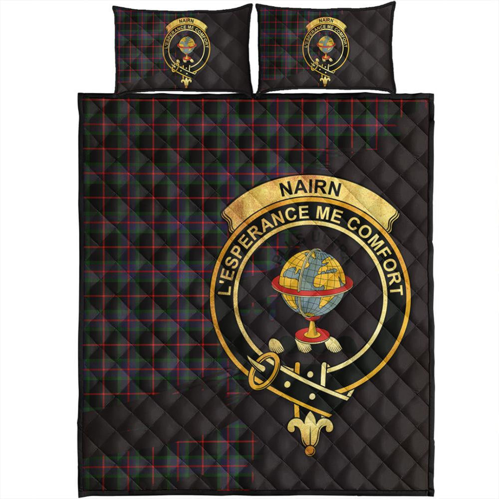 Nairn Tartan Crest Quilt Bed Set Oldest Style