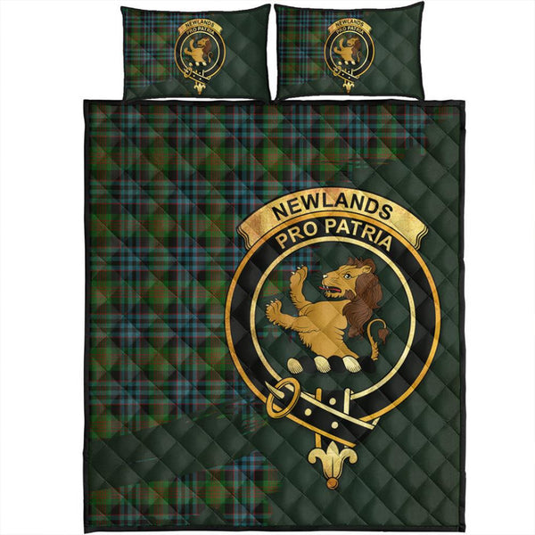 Newlands of Lauriston Tartan Crest Quilt Bed Set Oldest Style