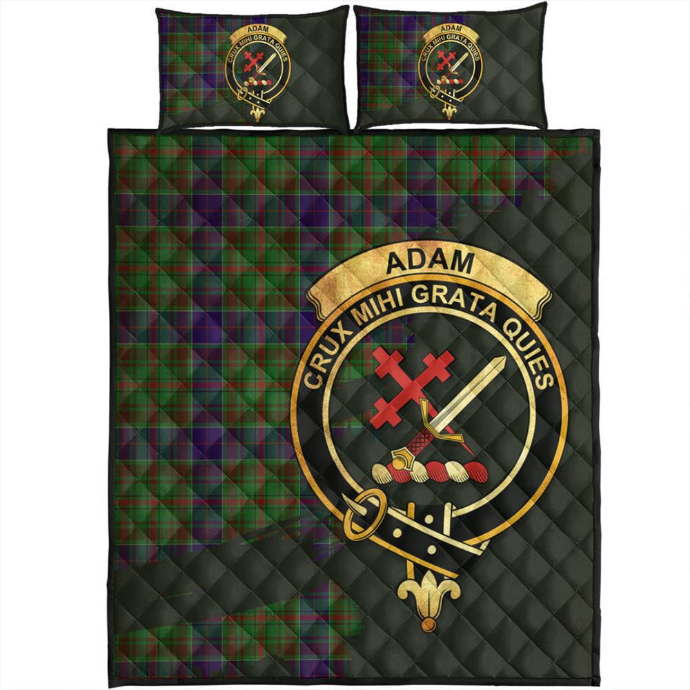 Adam Tartan Crest Quilt Bed Set Oldest Style