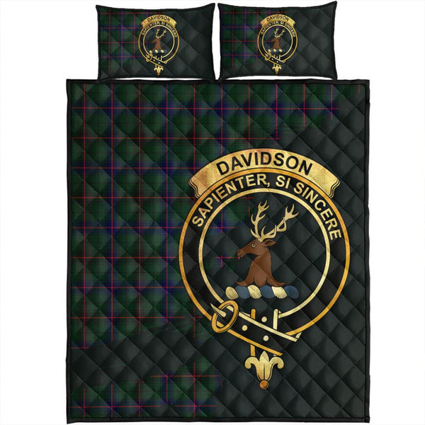 Davidson Modern Tartan Crest Quilt Bed Set Oldest Style