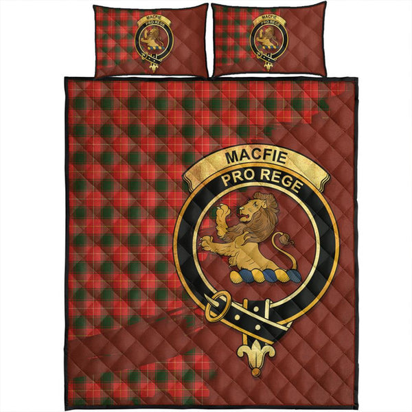 MacFie Tartan Crest Quilt Bed Set Oldest Style