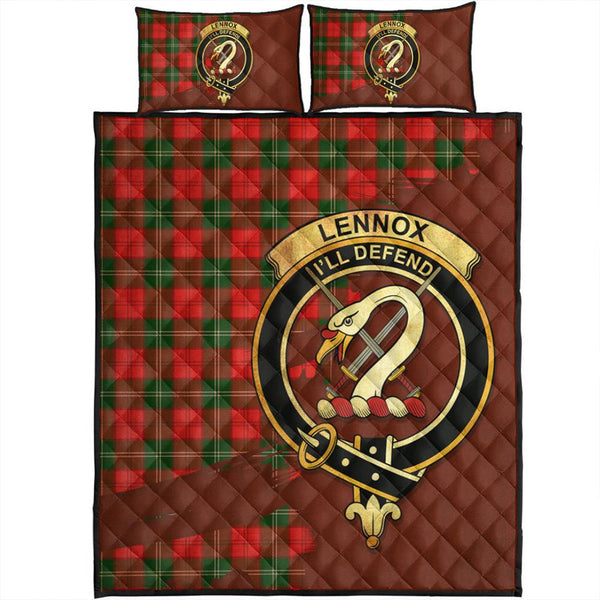 Lennox Modern Tartan Crest Quilt Bed Set Oldest Style