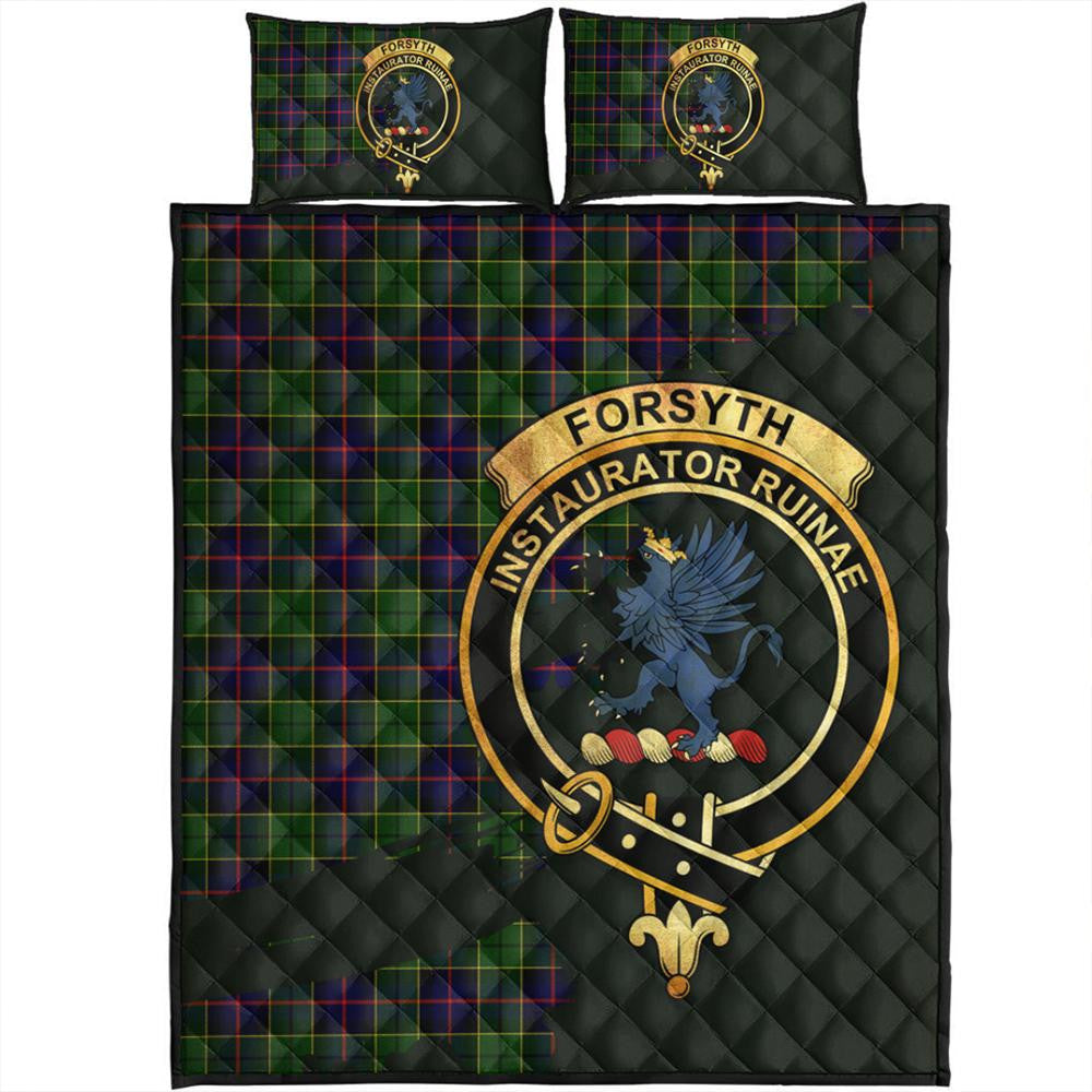 Forsyth Modern Tartan Crest Quilt Bed Set Oldest Style