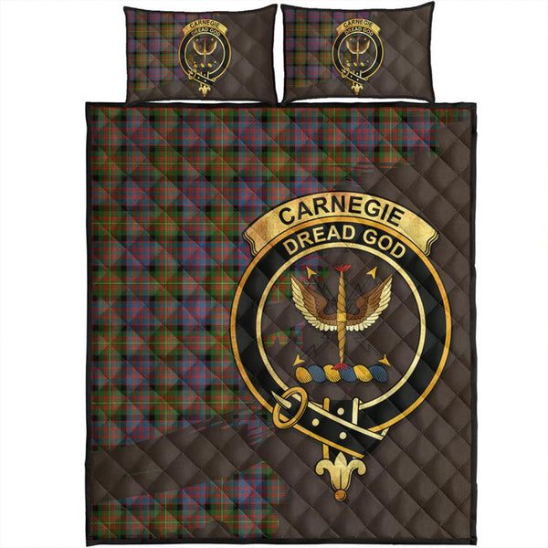 Carnegie Ancient Tartan Crest Quilt Bed Set Oldest Style