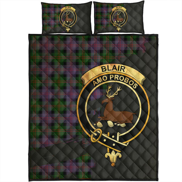 Blair Modern Tartan Crest Quilt Bed Set Oldest Style