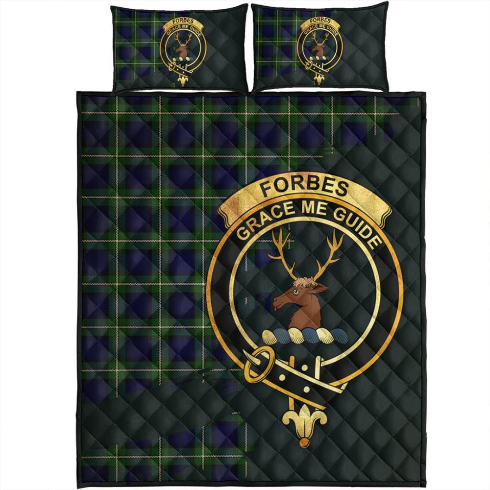 Forbes Modern Tartan Crest Quilt Bed Set Oldest Style