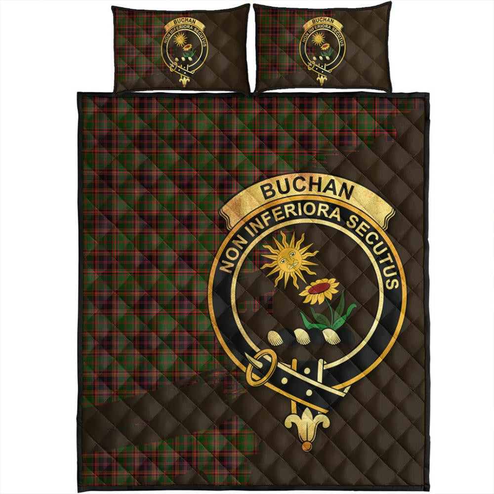 Buchan Modern Tartan Crest Quilt Bed Set Oldest Style