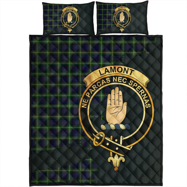 Lamont Modern Tartan Crest Quilt Bed Set Oldest Style