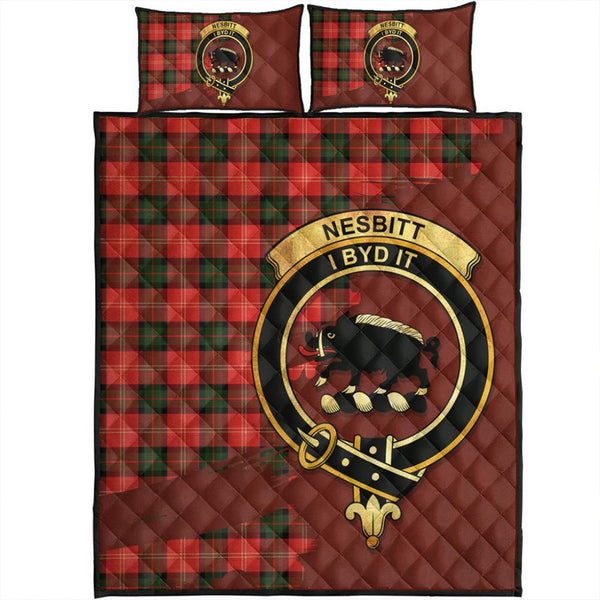 Nesbitt Modern Tartan Crest Quilt Bed Set Oldest Style