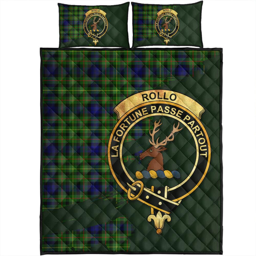 Rollo Modern Tartan Crest Quilt Bed Set Oldest Style