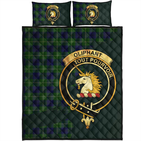 Oliphant Modern Tartan Crest Quilt Bed Set Oldest Style