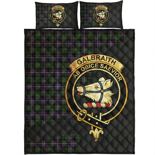 Galbraith Modern Tartan Crest Quilt Bed Set Oldest Style