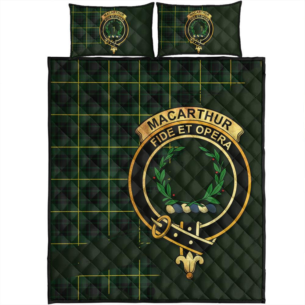 MacArthur Modern Tartan Crest Quilt Bed Set Oldest Style