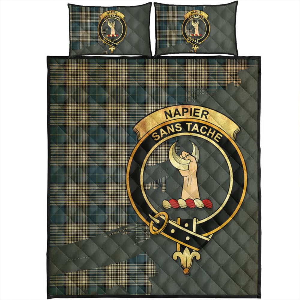 Napier Modern Tartan Crest Quilt Bed Set Oldest Style