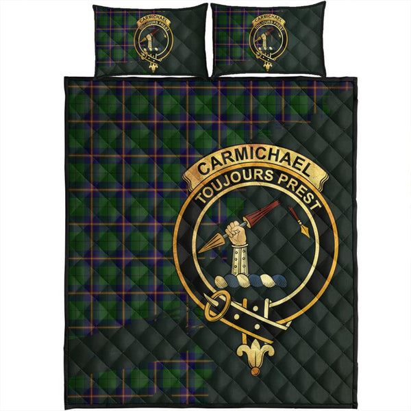 Carmichael Modern Tartan Crest Quilt Bed Set Oldest Style