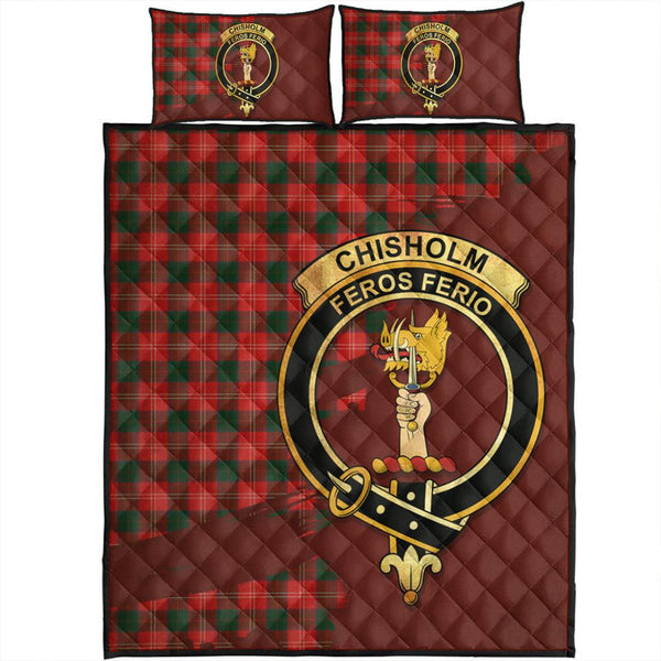 Chisholm Modern Tartan Crest Quilt Bed Set Oldest Style