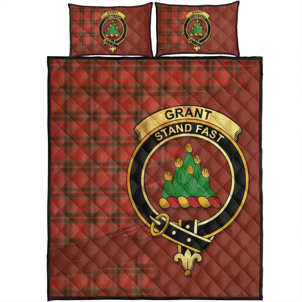 Grant Weathered Tartan Crest Quilt Bed Set Oldest Style