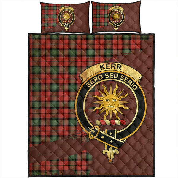 Kerr Ancient Tartan Crest Quilt Bed Set Oldest Style