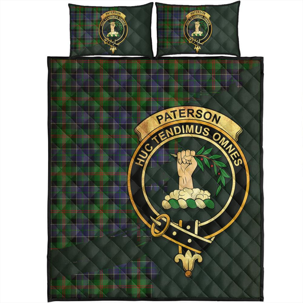 Paterson Tartan Crest Quilt Bed Set Oldest Style