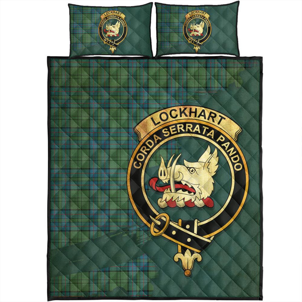 Lockhart Modern Tartan Crest Quilt Bed Set Oldest Style