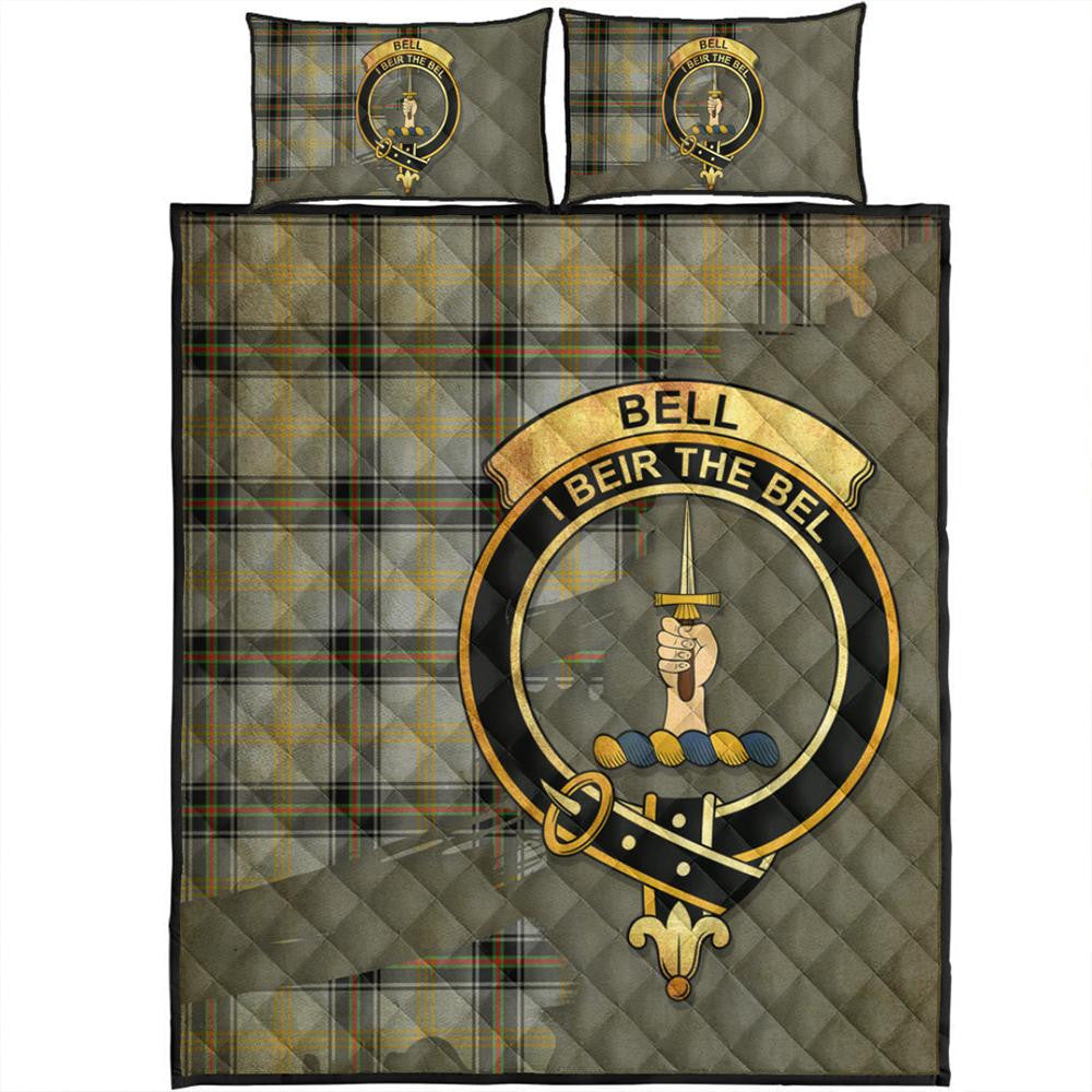 Bell of the Borders Tartan Crest Quilt Bed Set Oldest Style