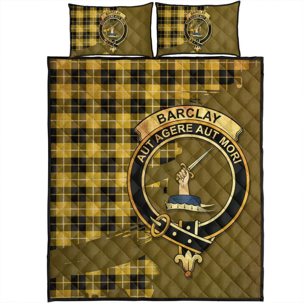 Barclay Dress Modern Tartan Crest Quilt Bed Set Oldest Style