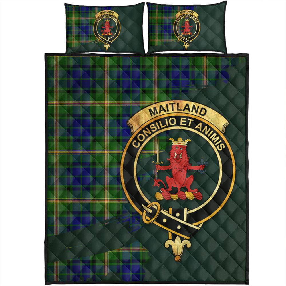 Maitland Tartan Crest Quilt Bed Set Oldest Style