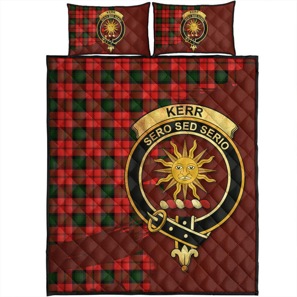 Kerr Modern Tartan Crest Quilt Bed Set Oldest Style