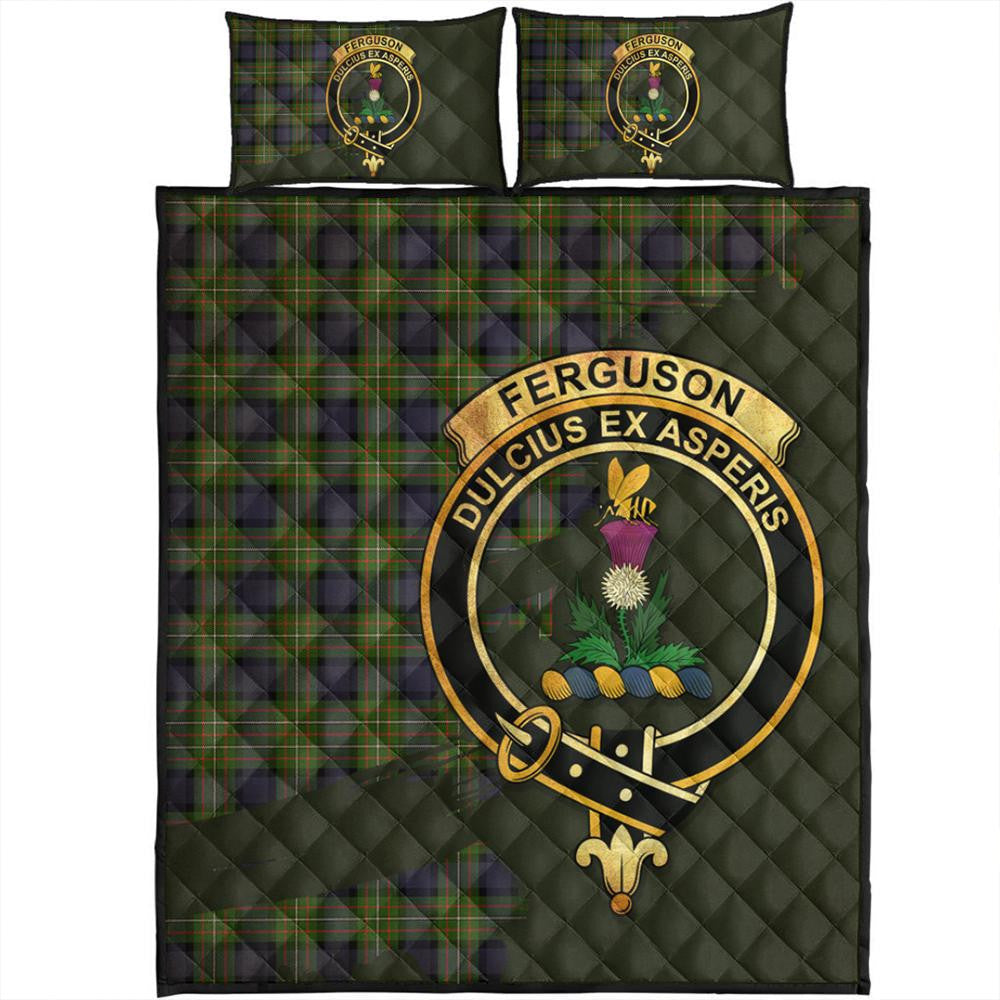 Fergusson Modern Tartan Crest Quilt Bed Set Oldest Style