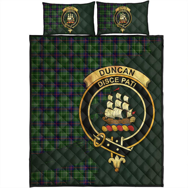 Duncan Modern Tartan Crest Quilt Bed Set Oldest Style