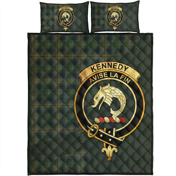 Kennedy Modern Tartan Crest Quilt Bed Set Oldest Style