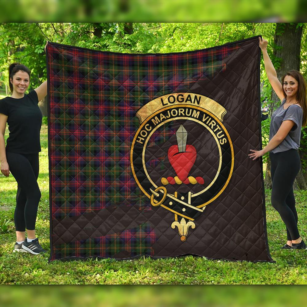 Logan Modern Tartan Crest Premium Quilt Oldest Style