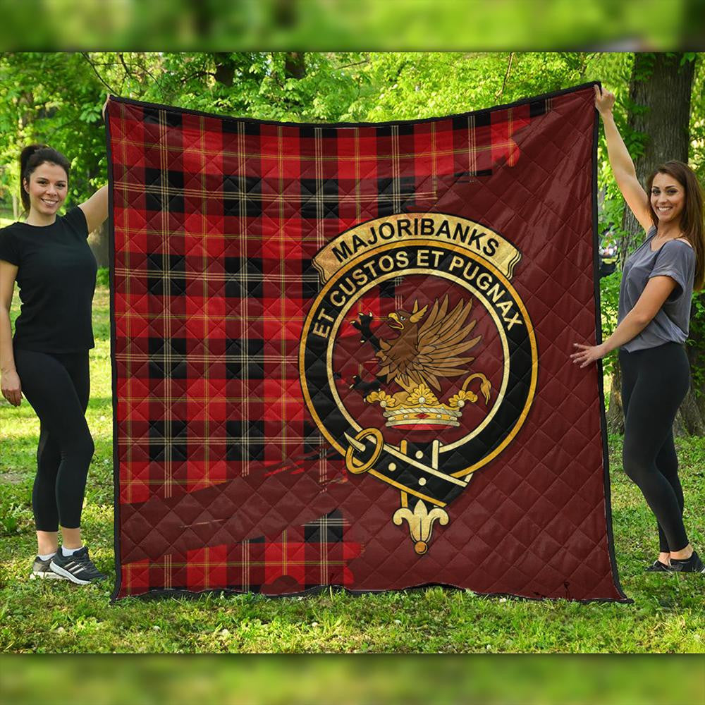 Marjoribanks Tartan Crest Premium Quilt Oldest Style