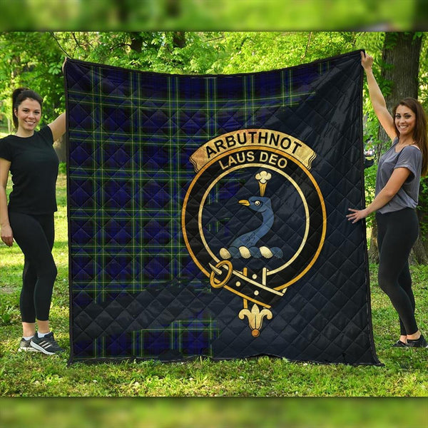 Arbuthnot Modern Tartan Crest Premium Quilt Oldest Style